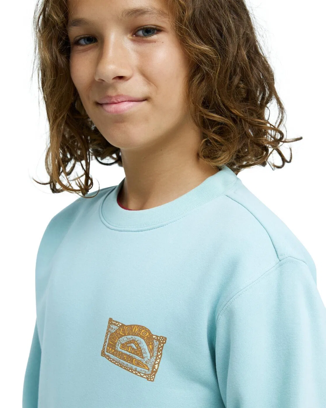 Детский свитшот с принтом GRAPHIC Quiksilver, Blau — фото 4