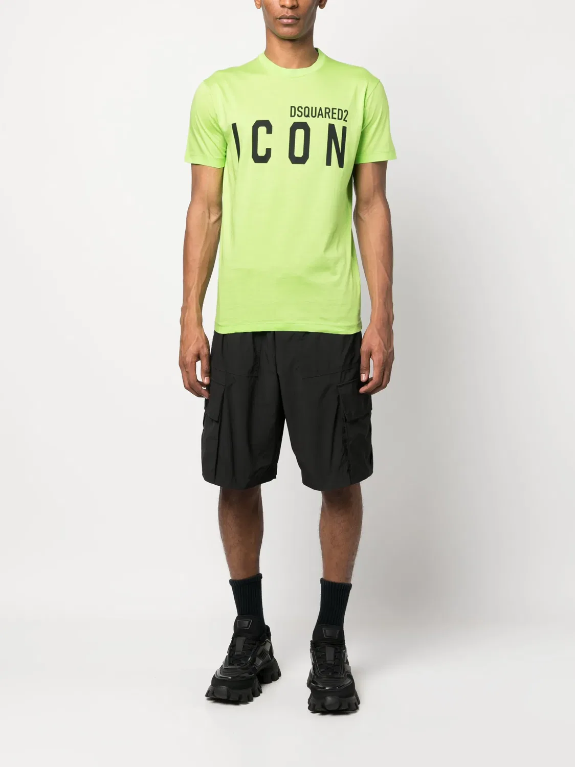 Футболка с принтом Icon Dsquared2, зеленый — фото 2