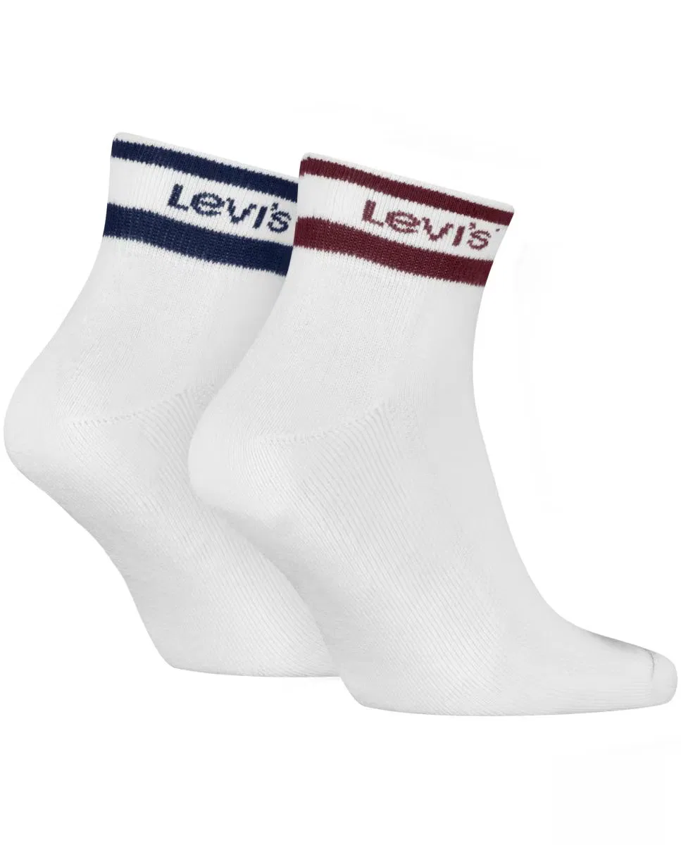 Мужские носки, комплект из 2 шт., Cortos , Levi's, белый
