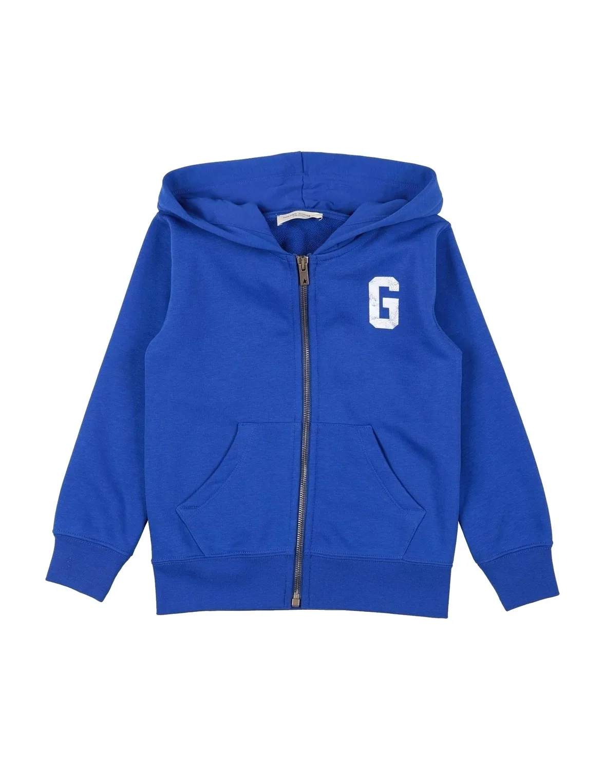 Детский флисовый свитшот с принтом Golden Goose, синий