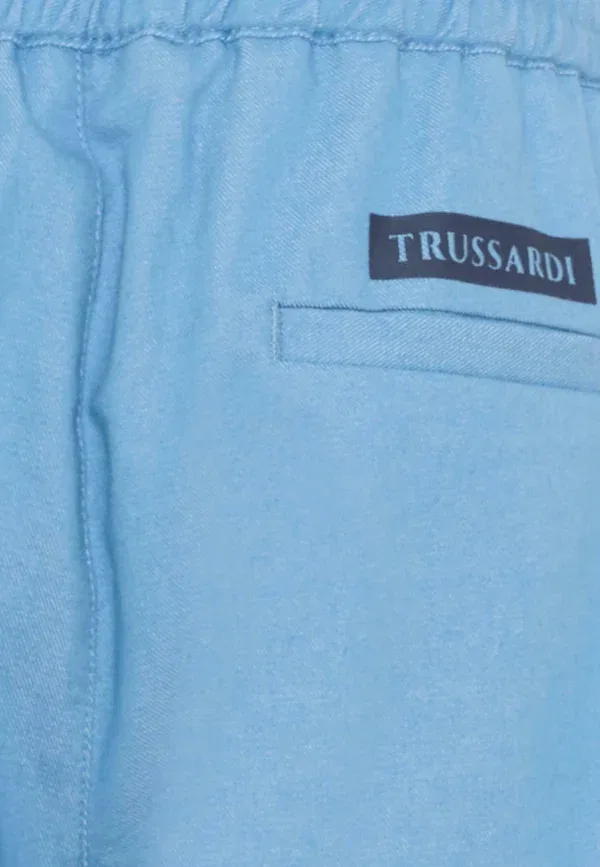 Брюки джинсовые cargo trousers Tru Trussardi Junior Light Blue, светло-голубой — фото 3