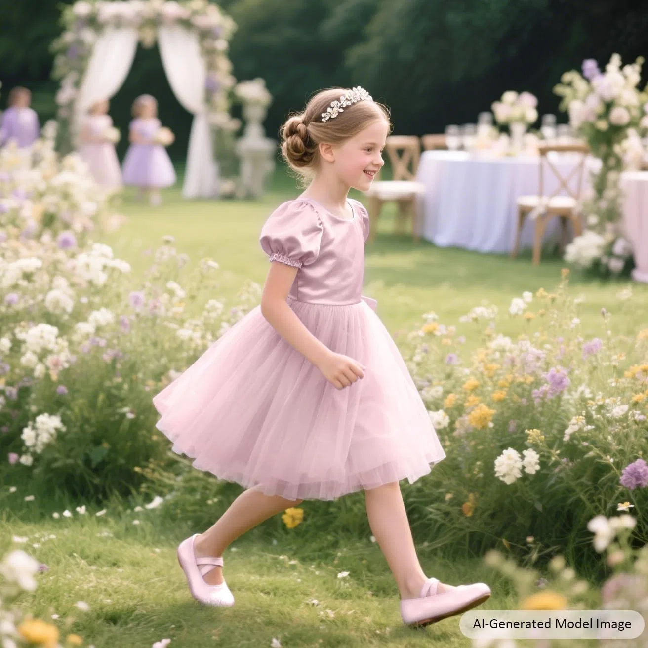 Детские туфли для девочек балетки Мэри Джейн Felix & Flora, Light Pink — фото 2