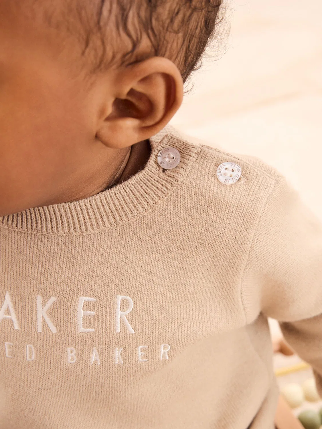 Нейтральный вязаный топ и джоггеры Baker by Ted Baker, Neutral — фото 4