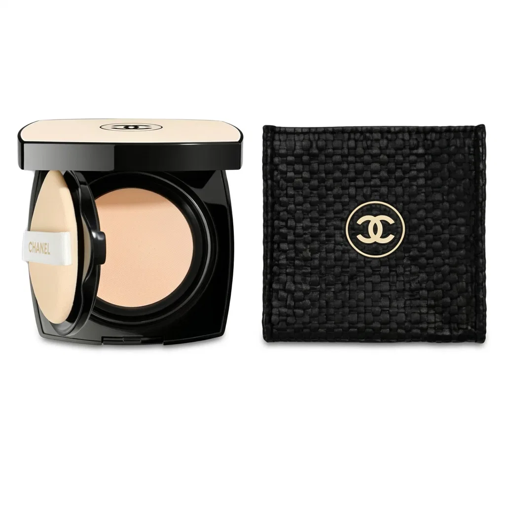 Женская тональная основа с подушкой и сумкой Summer Limited, CHANEL, Beige/Pastel Pink — фото 4