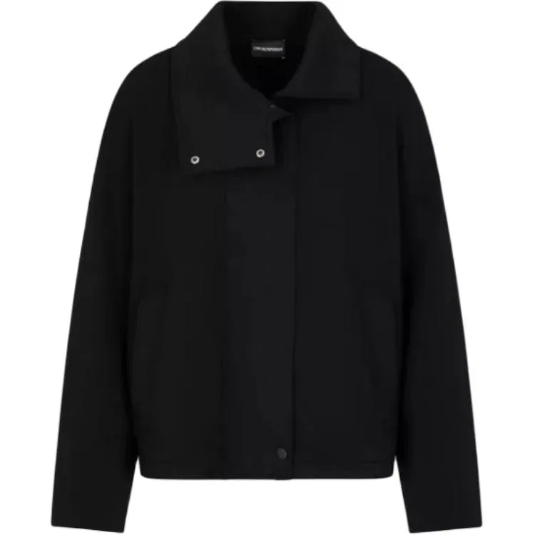 Женская куртка с воротником-стойкой EMPORIO ARMANI, Black