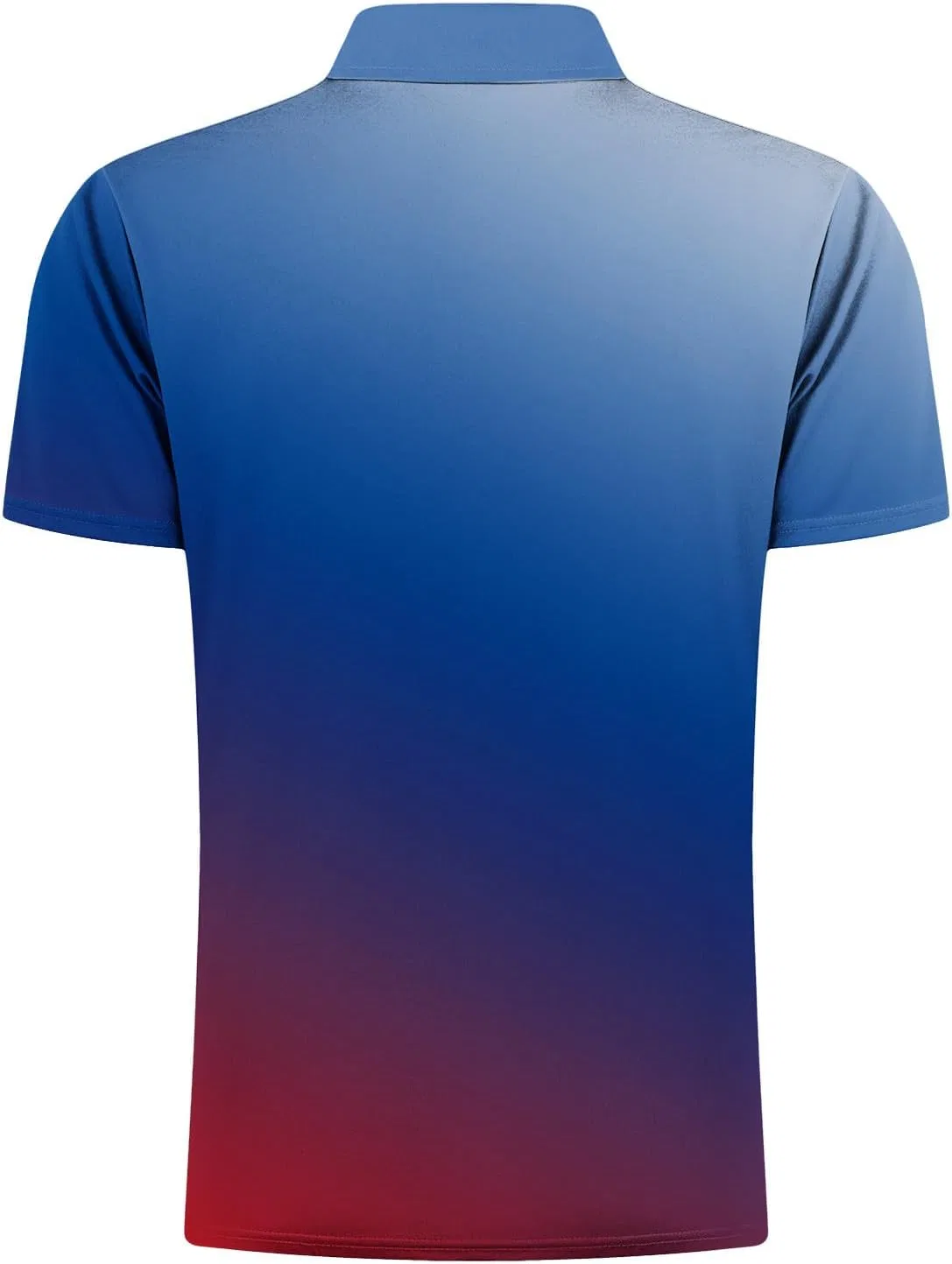 Мужская футболка с градиентом Henley Band Collar, Blue — фото 4
