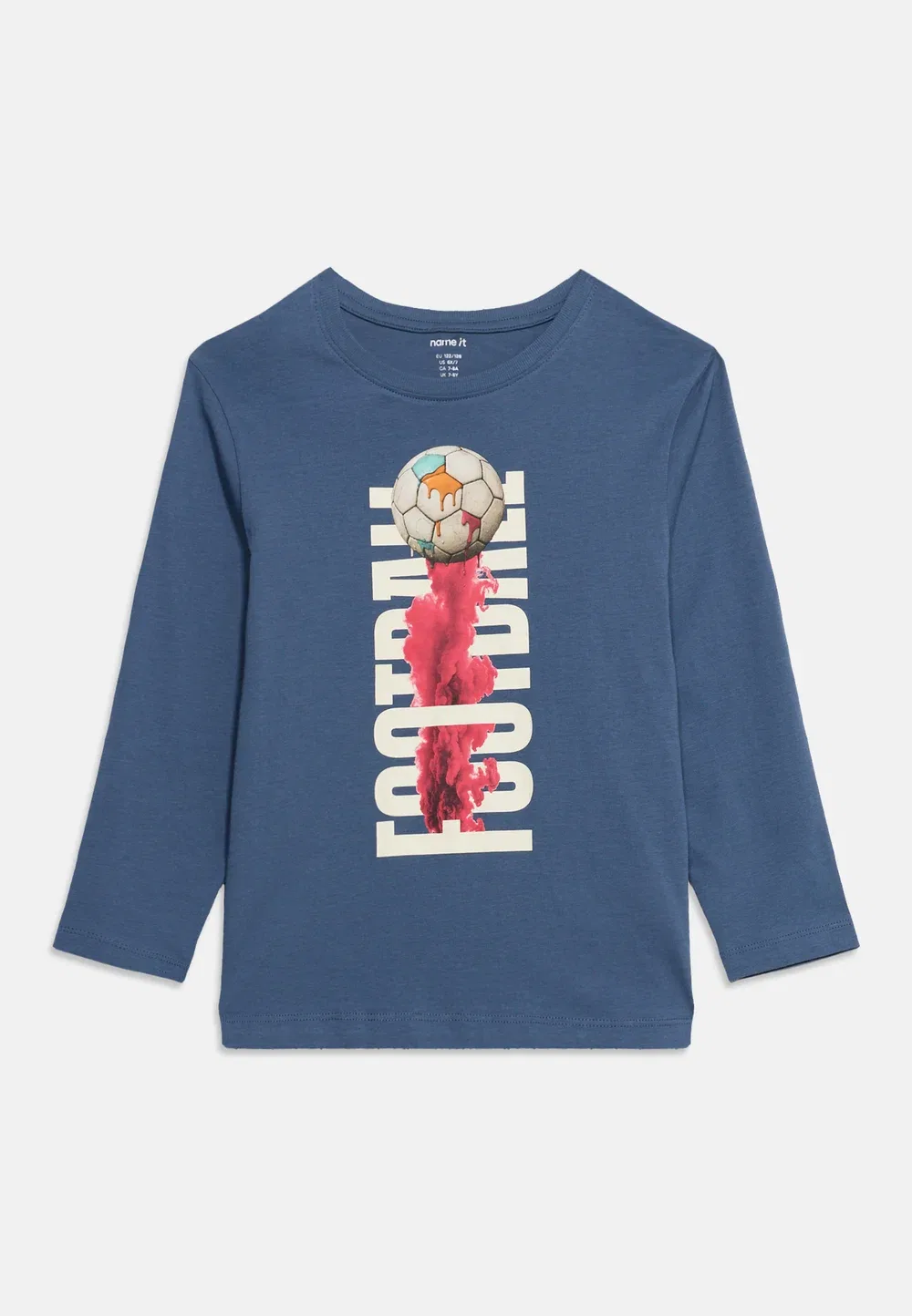 Комплект из 2 футболок Nkmvoto с длинными рукавами Name It, Ashley Blue/Vintage Indigo — фото 4