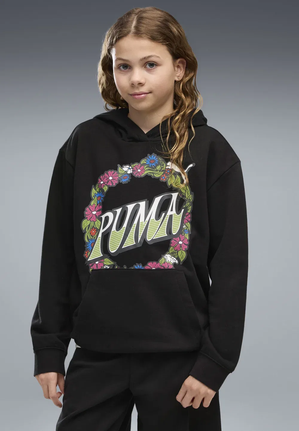 Толстовка Mid90S с графическим принтом в свободном стиле - худи Puma, Black