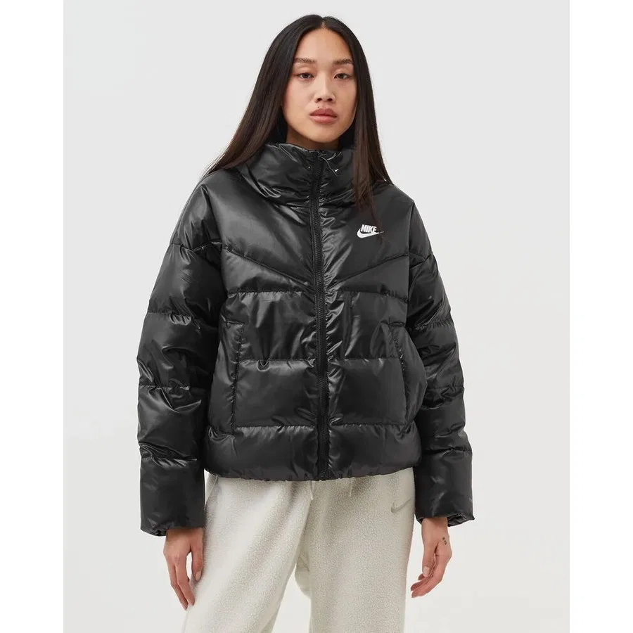 Женская куртка с утеплителем из пуха City Series Therma-Fit Full-Zip Nike, Черный
