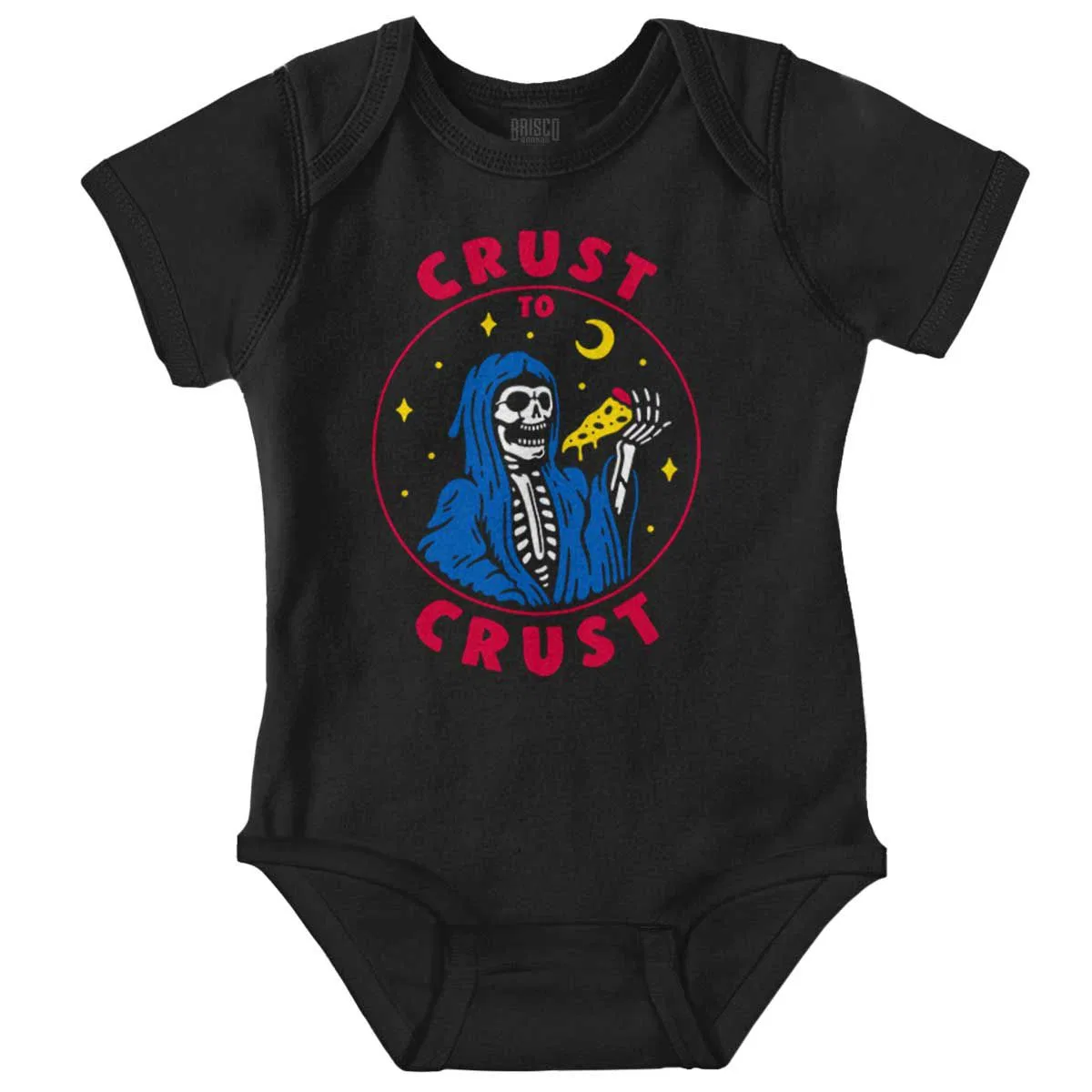 Детское боди с коротким рукавом Pizza Crust to Crust Brisco Brands, Black
