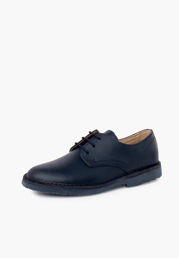 Туфли на каблуке с кожаным верхом Unisex-lace-ups Pisamonas, Azul Marino, темно-синий — фото 2