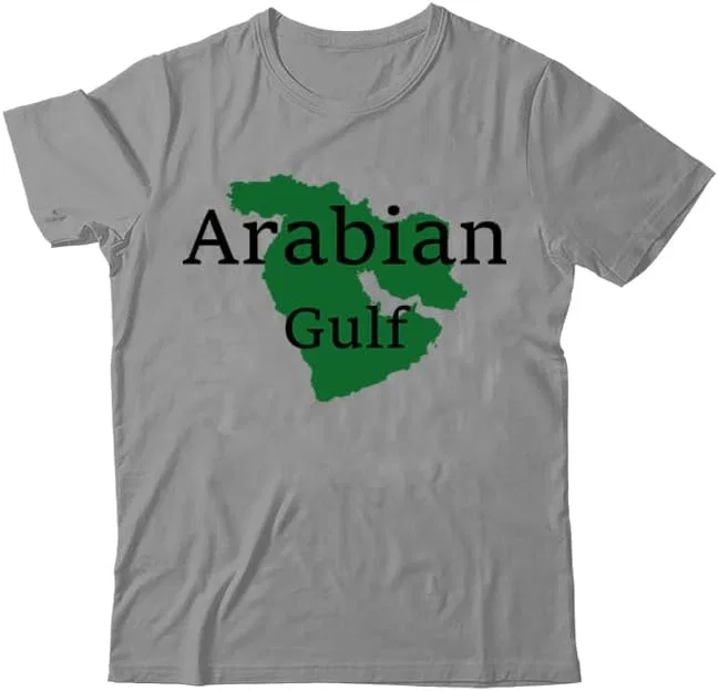 Футболка с принтом Arabian Gulf V-образный вырез, Grey