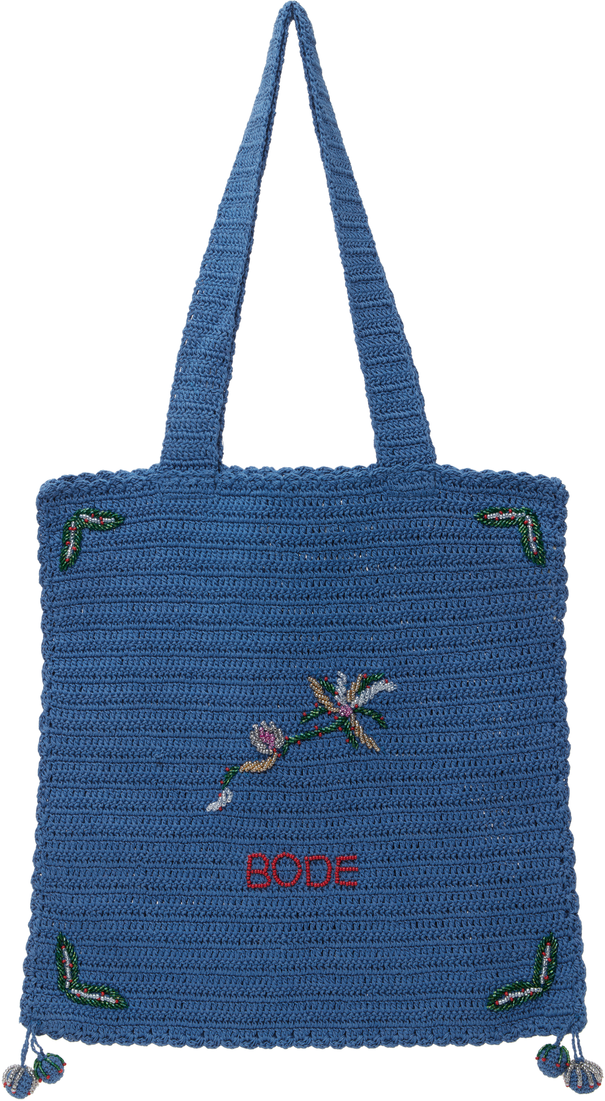 

Сумка-тоут Laurel Crochet Bode, синий