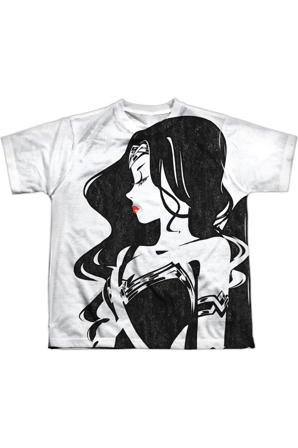 

Футболка с коротким рукавом для подростков "Профиль Чудо-женщины" из фильма "Лига справедливости" Gildan, белый