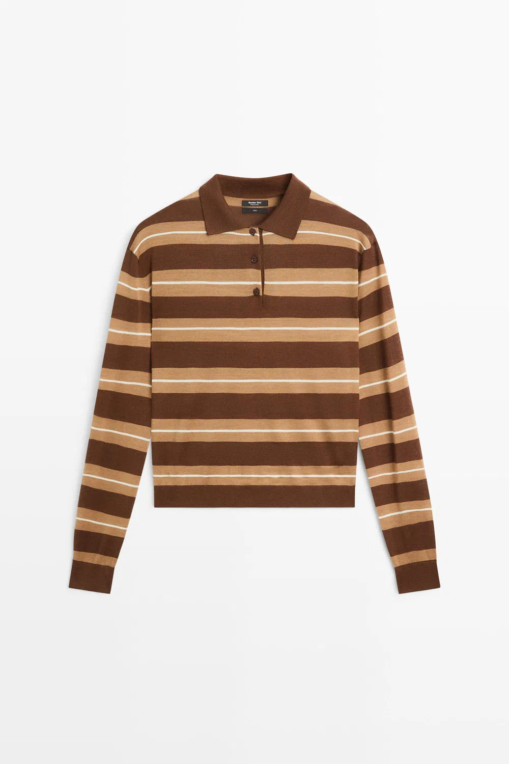 Свитер Massimo Dutti, полосатый, Toffee — фото 2