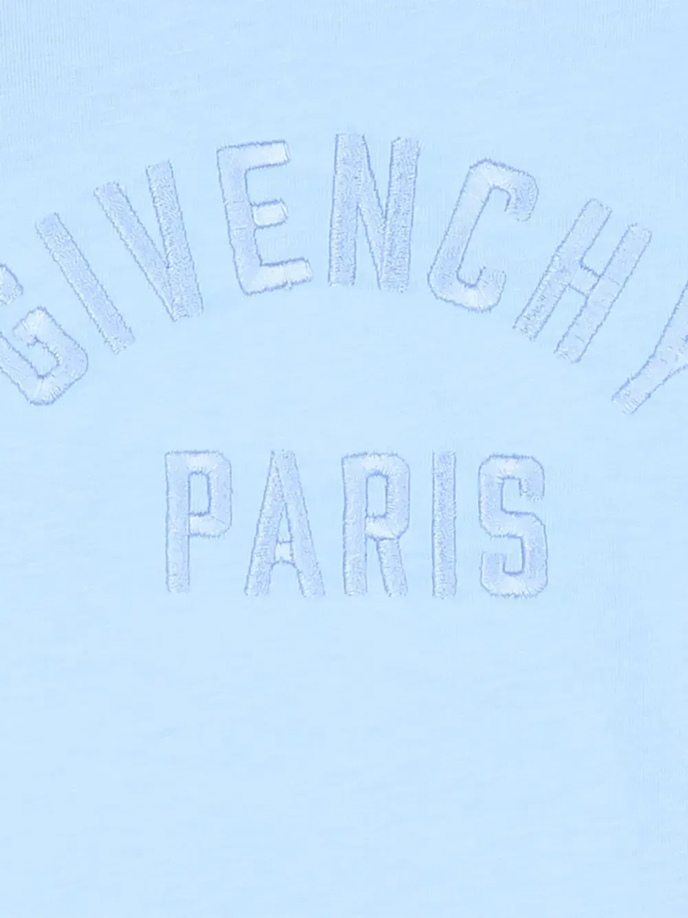 Футболка с вышитым логотипом Givenchy Kids, синий — фото 3
