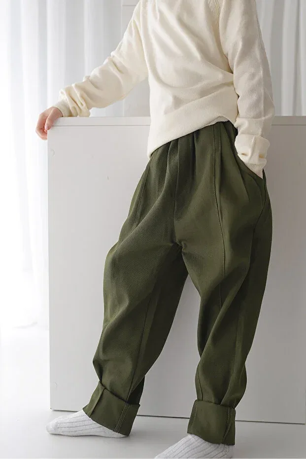 Детский комплект брюк-карго для девочек из 2 штук Catz Kids, Khaki Coffee — фото 3