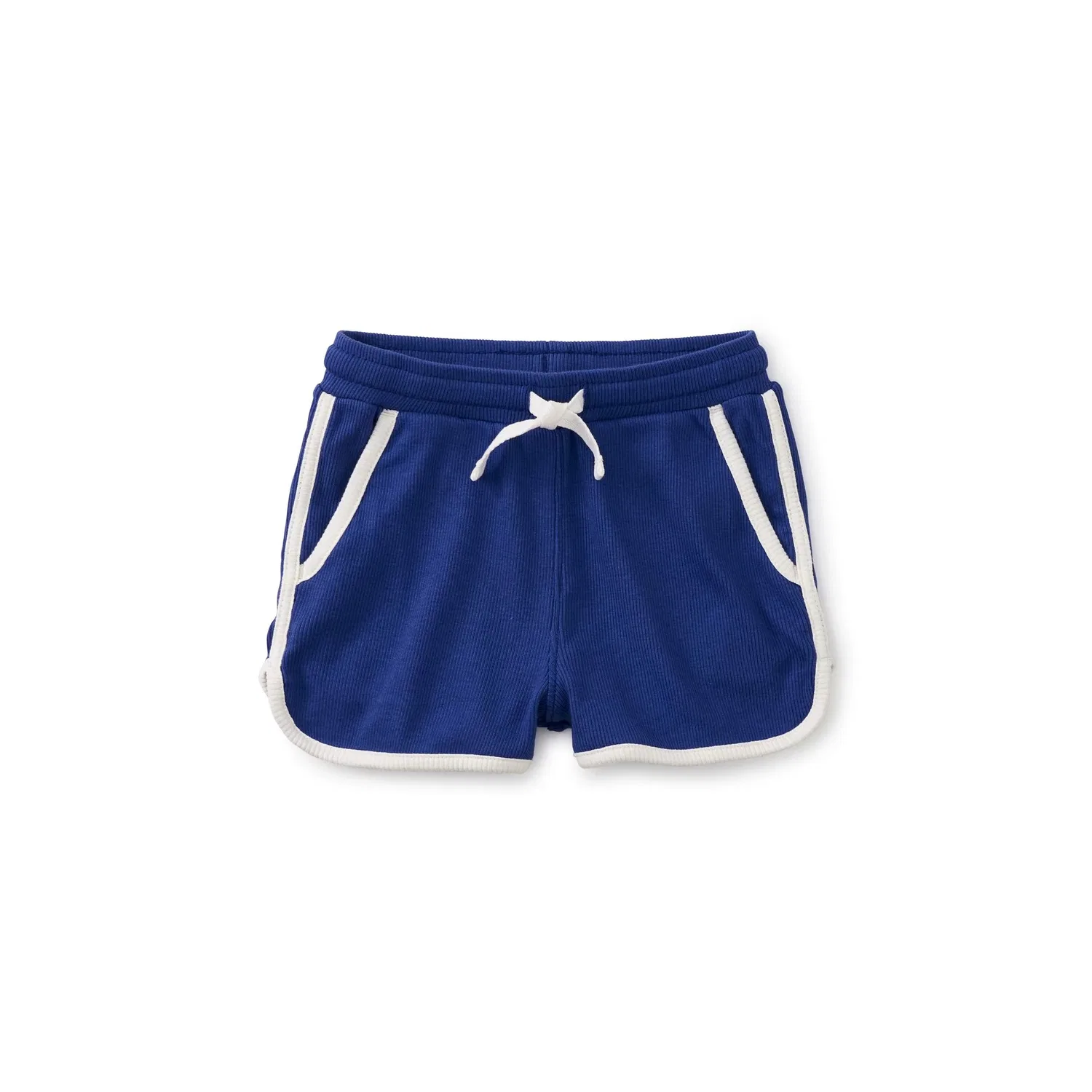 Детские шорты для девочек с контрастной окантовкой Piped Gym Shorts Tea Collection, Cosmic Blue