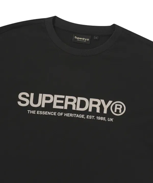 Футболка с логотипом Core, Superdry, черный — фото 4