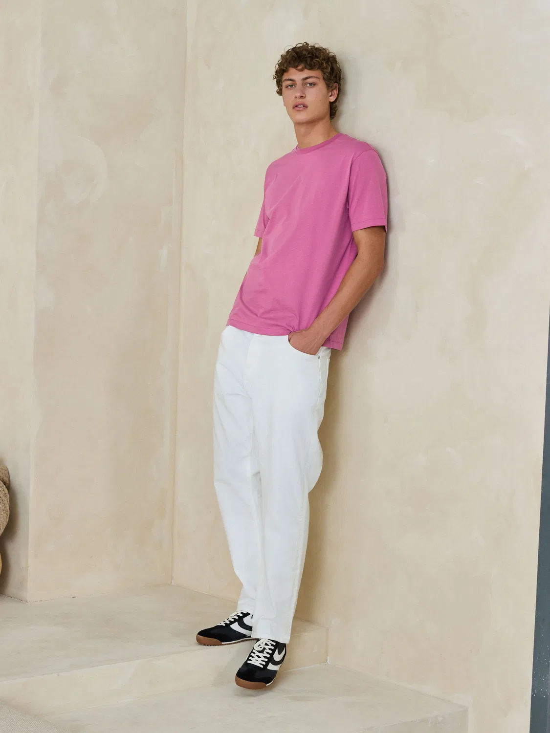 Футболка с круглым вырезом, Regular Fit, Signature SUPIMA Cotton Next, розовый — фото 2