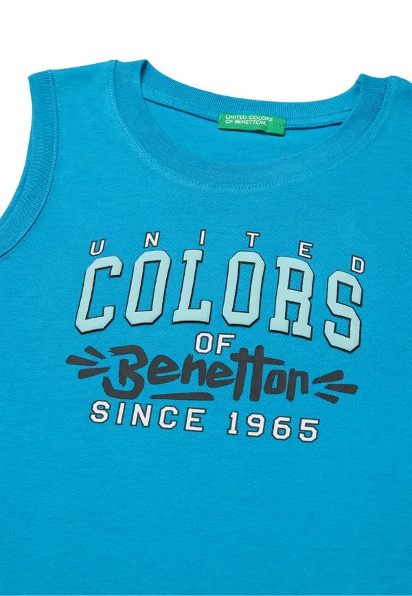 Топ United Colors Of Benetton, синий — фото 3