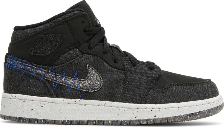 

Кроссовки Air Jordan 1 Mid SE GS Crater, черный, Черный;серый, Кроссовки Air Jordan 1 Mid SE GS Crater, черный