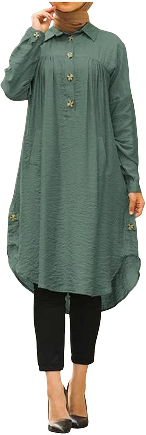 Женское платье-кафтан свободного кроя Kaftan Robe, Green