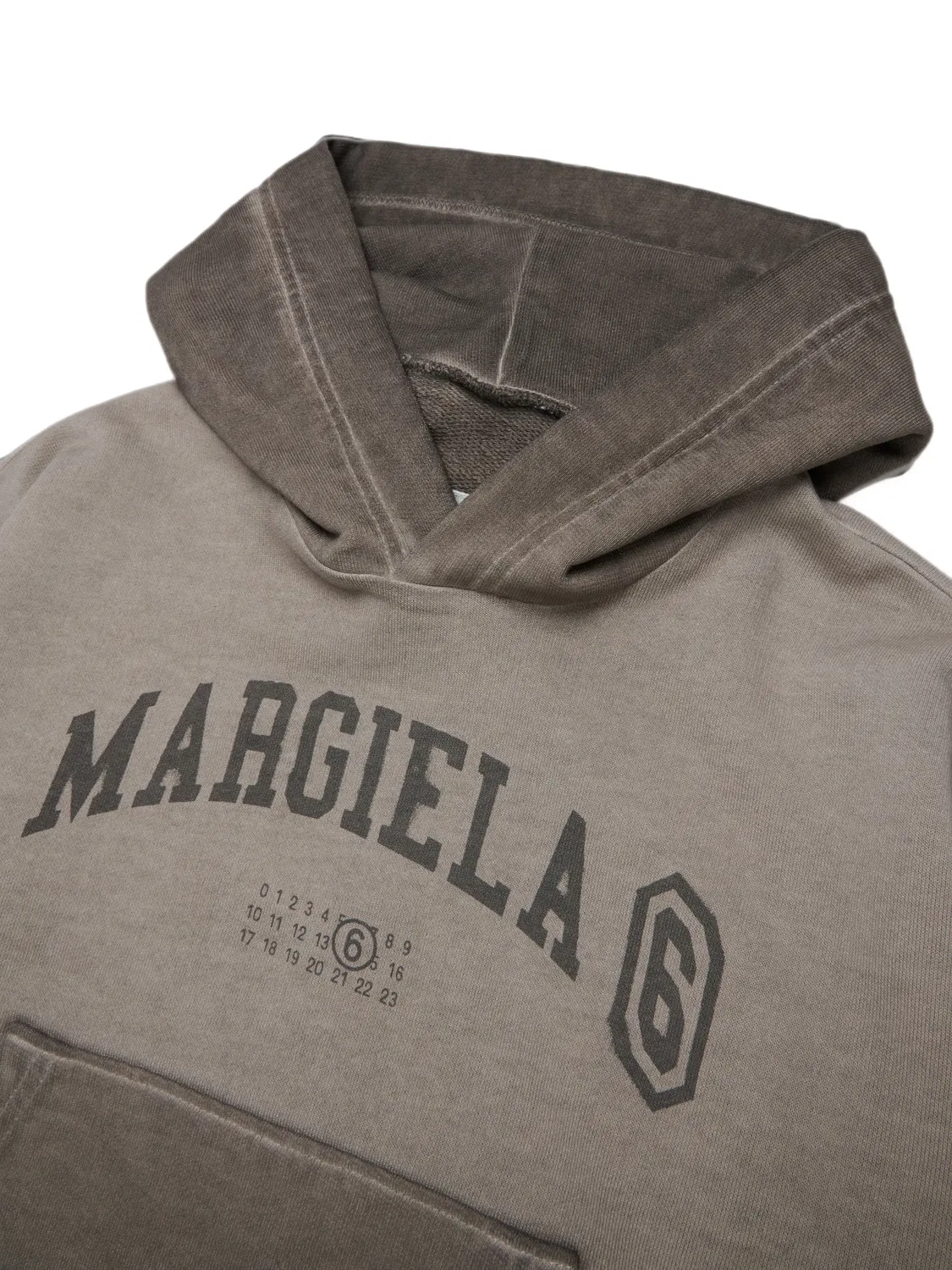 Детская толстовка серого цвета MM6 Maison Margiela, серый — фото 2