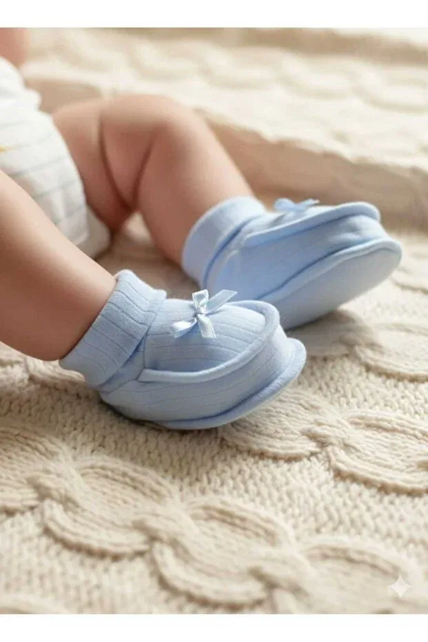 Детские пинетки для новорожденных хлопковые Tiasis, Blue