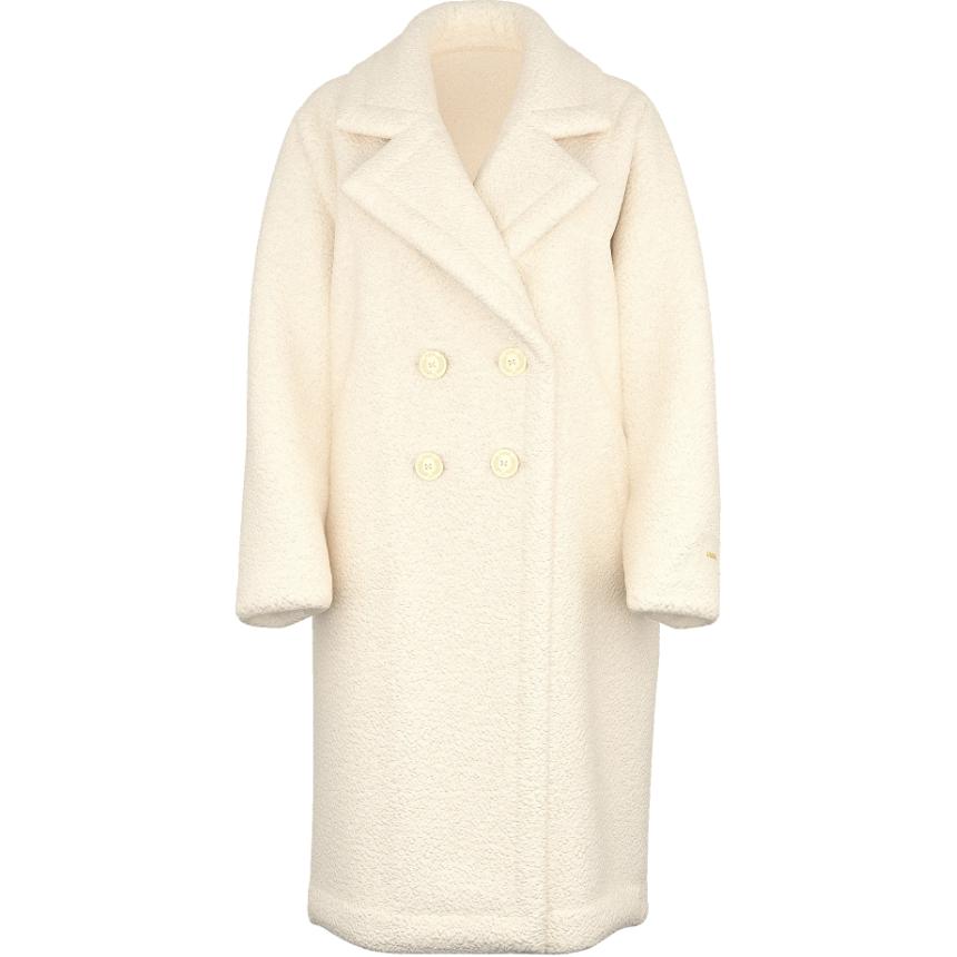 

Розовое Плюшевое Тедди Длинное Пальто/Белая Раковина Пальто с бархатистой текстурой для женщин Белая Раковина Victoria's Secret, Белая Раковина/Белая Раковина