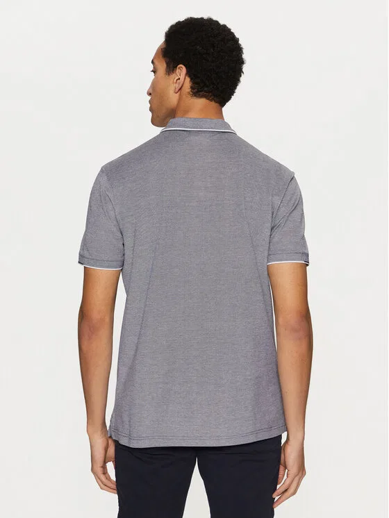 Поло regular fit Calvin Klein, темно-синий — фото 3