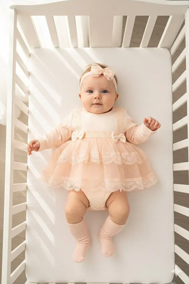 Детское платье для девочек с длинным рукавом Miniday Baby, Multicolor