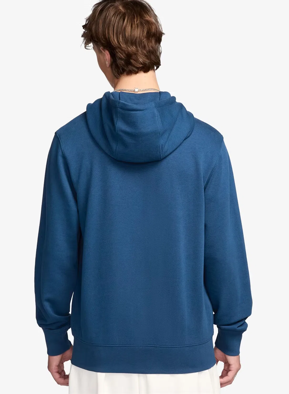 Худи с капюшоном на молнии Nike NSW Club Fleece, синий — фото 2