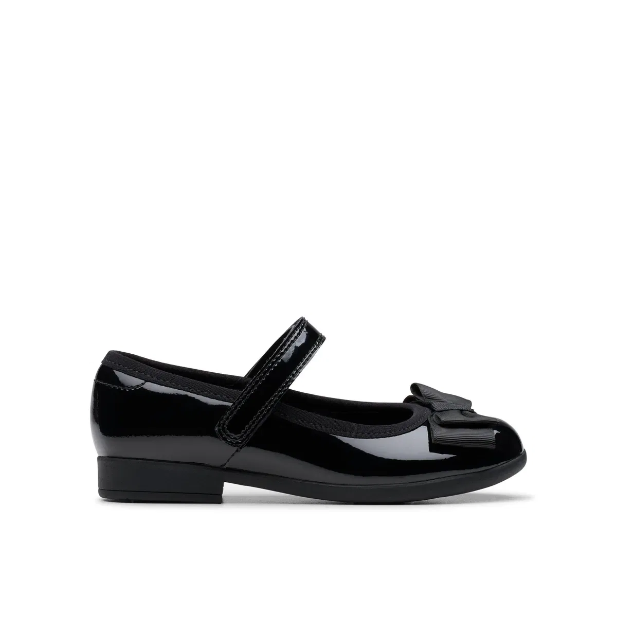 Детские туфли Мэри Джейн с ремешком Scala Tap Clarks, Black