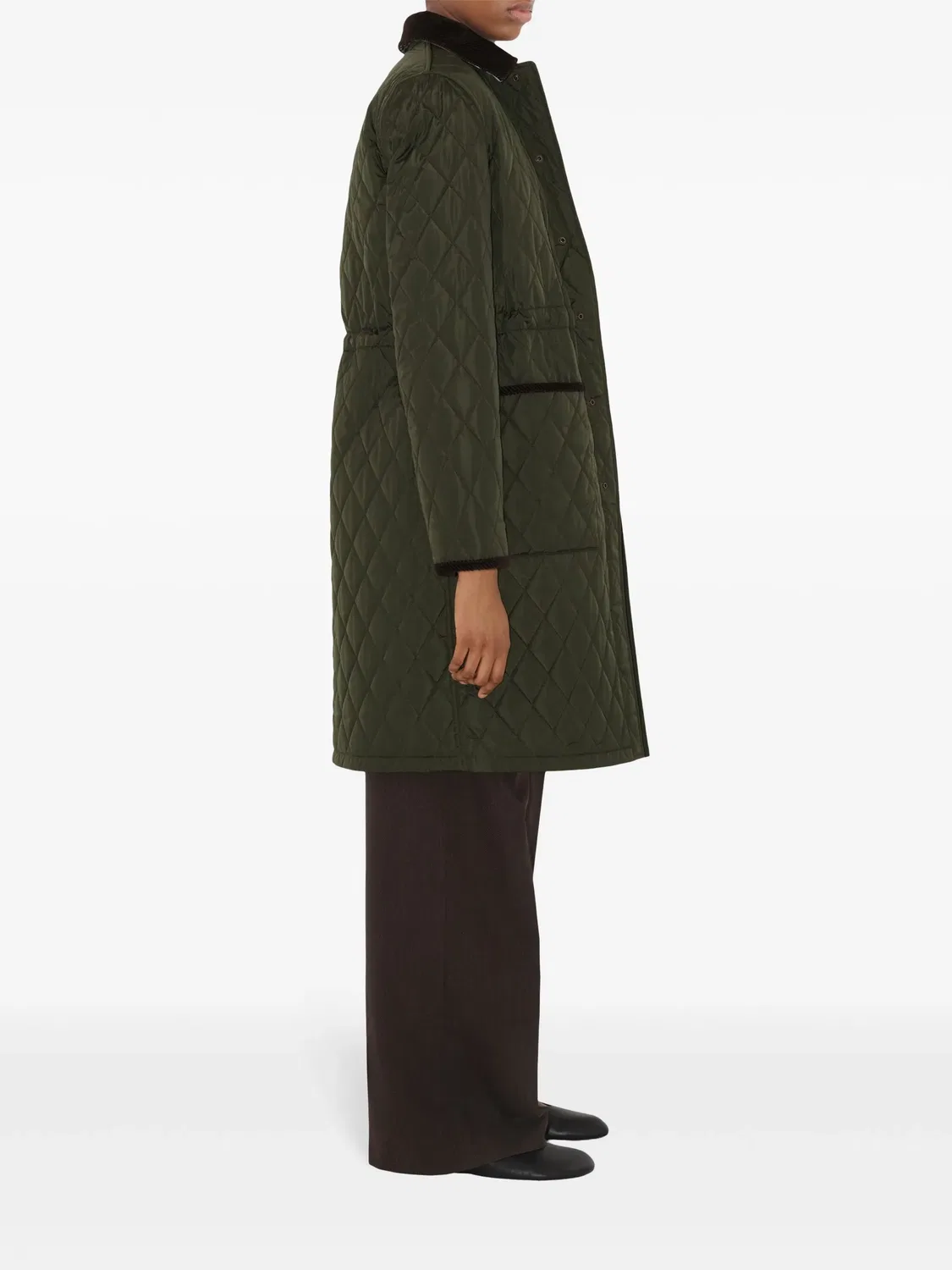 Куртка из стеганой ткани от Burberry, оливковый — фото 4