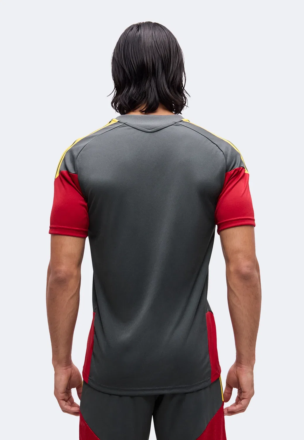 As Roma 26/27 tiro26 тренировка перед соревнованиями - клубная форма Adidas Performance, Grey Six/Team Victory Red — фото 3