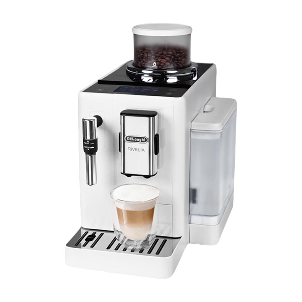 

Автоматическая кофемашина DeLonghi Rivelia R3, полуночный белый