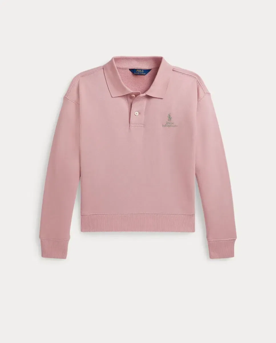 Детская толстовка для девочек с принтом Polo Ralph Lauren, Роза — фото 4