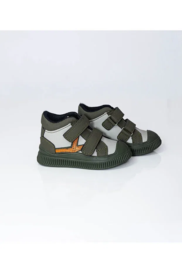 Детские ботинки для девочек с принтом Rmy Shoes, Khaki — фото 2