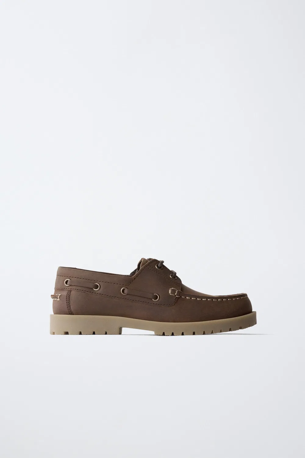 STORIESZ - Кожаные мокасины ZARA, Brown