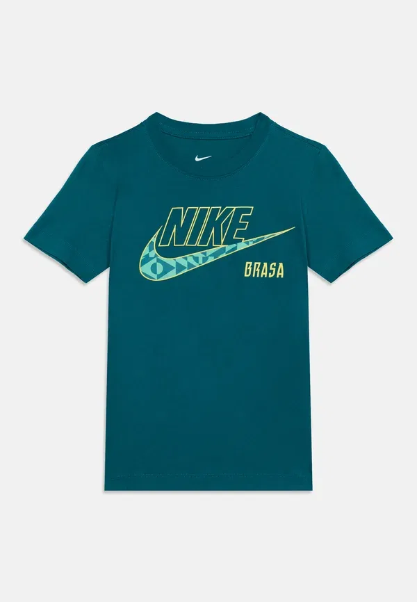 Футболка хлопковая Brasil CBF Futura Tee Nike Performance, Geode Teal, бирюзовый