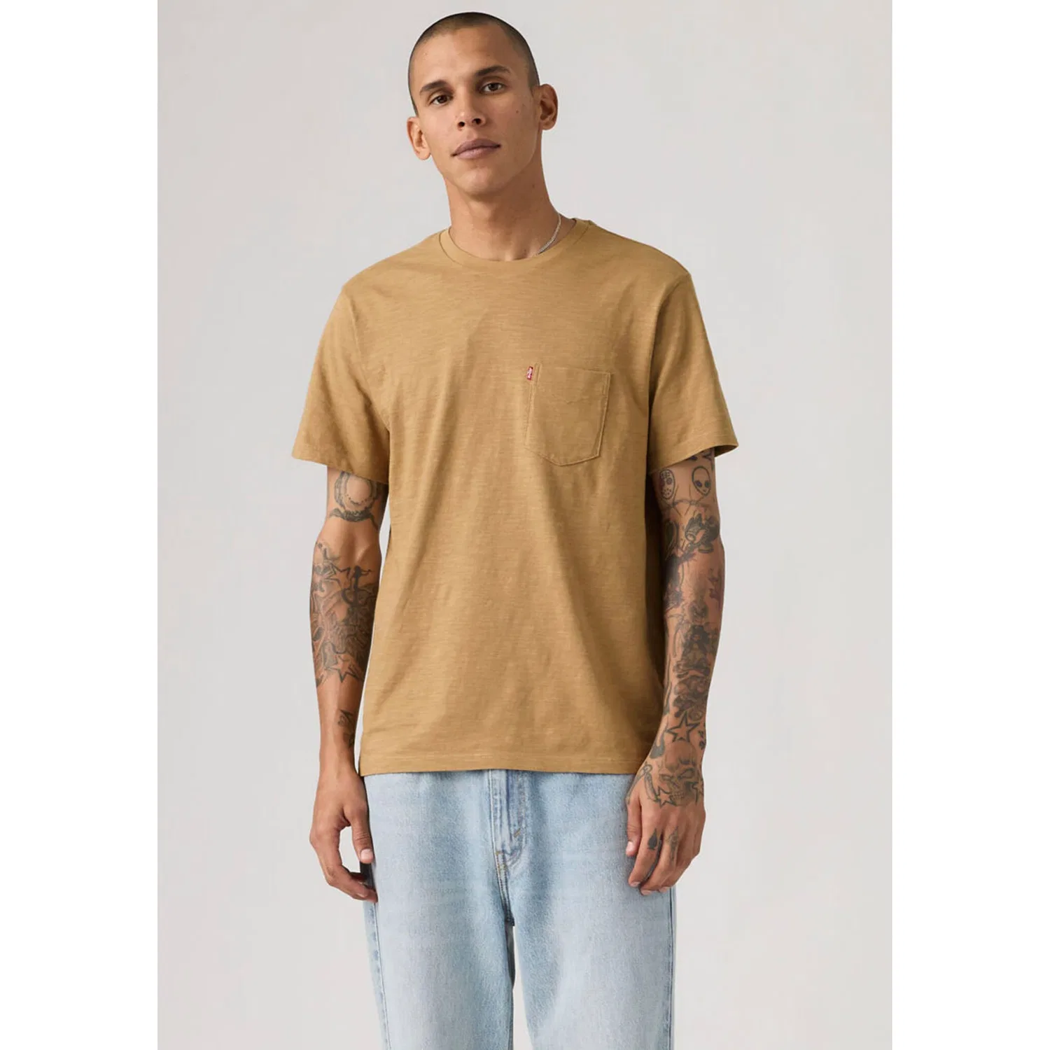 Мужская классическая футболка с нагрудным карманом Levi's, Tiger's Eye
