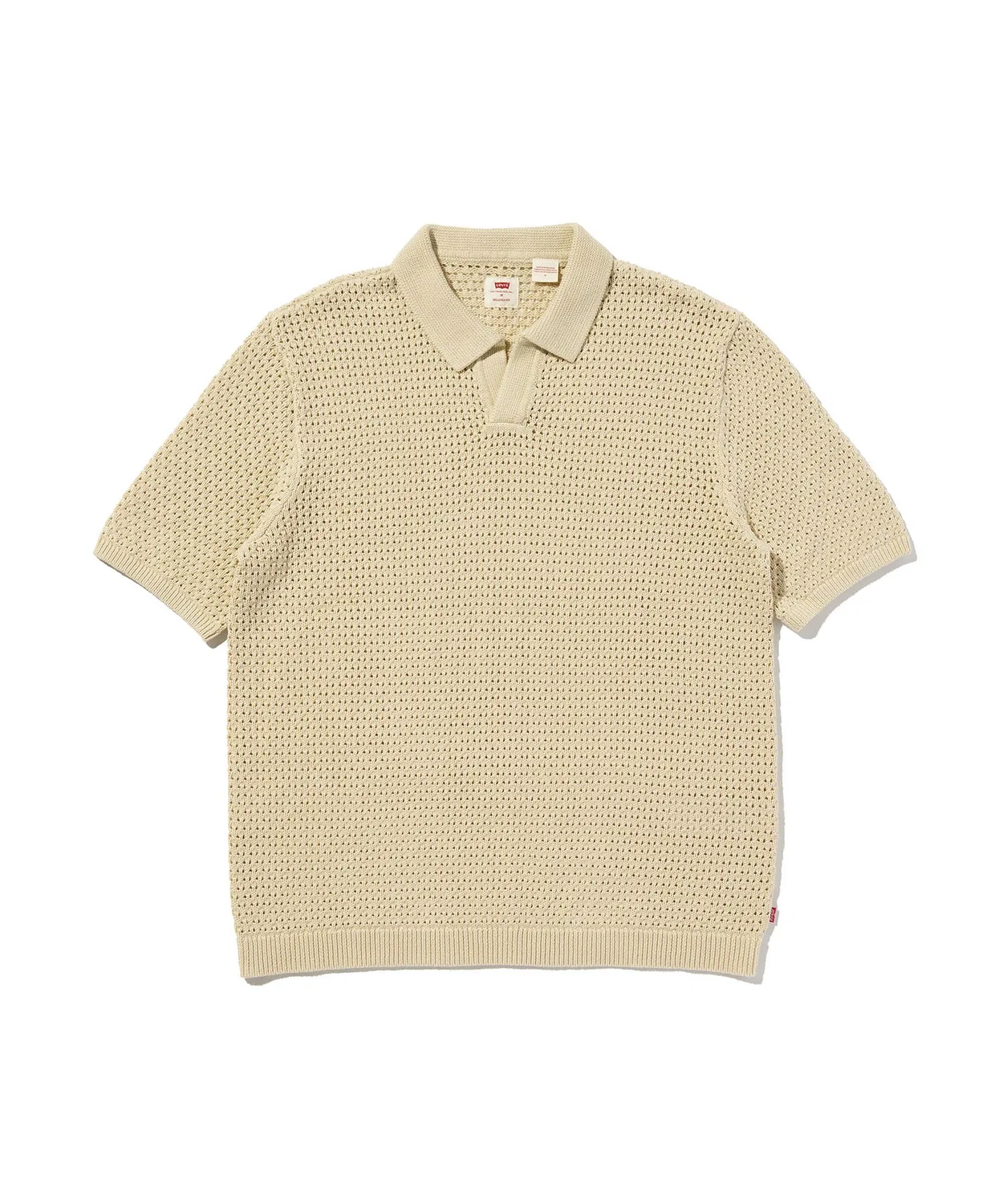 Мужская хлопковая футболка-поло с открытым воротником Dillon Levi's, White — фото 4