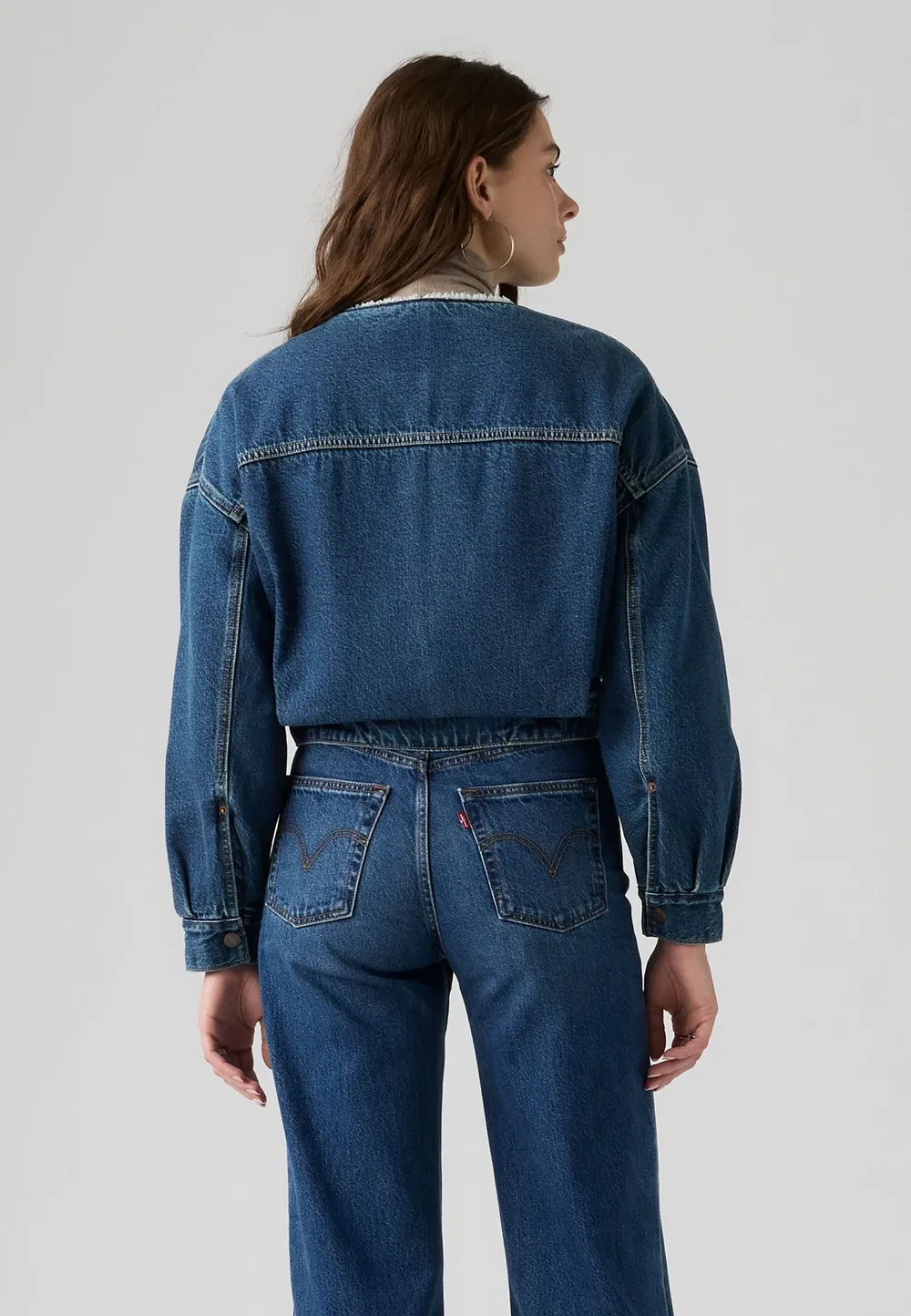Укороченная джинсовая куртка-тракер без воротника Levi'S, Rogue Rumor — фото 2