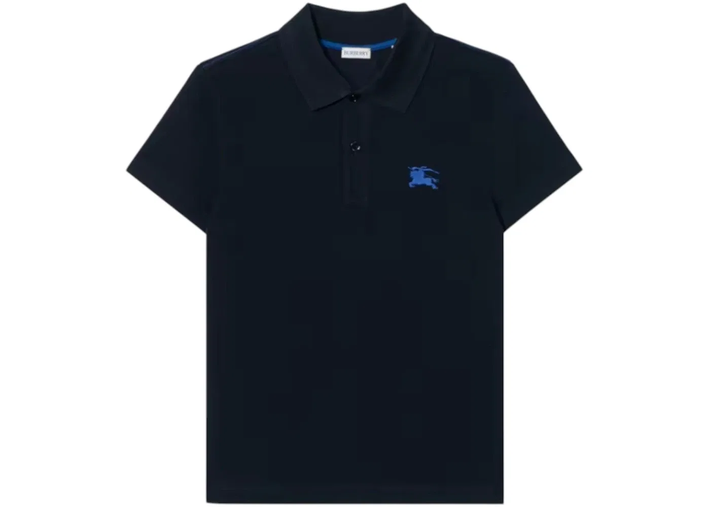 Мужское поло с вышитым логотипом Burberry, Navy/Blue