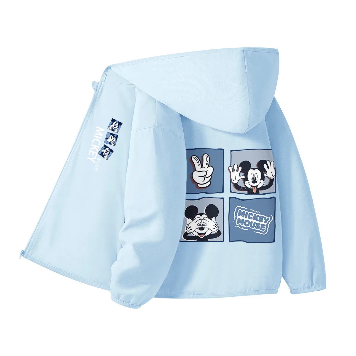 Детская ветровка с защитой от солнца, Crew Neck, Disney, Cosmic Light Blue — фото 3