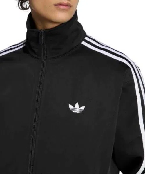 Мужской свитшот с фирменным принтом Firebird Track Top Adidas, Black — фото 3