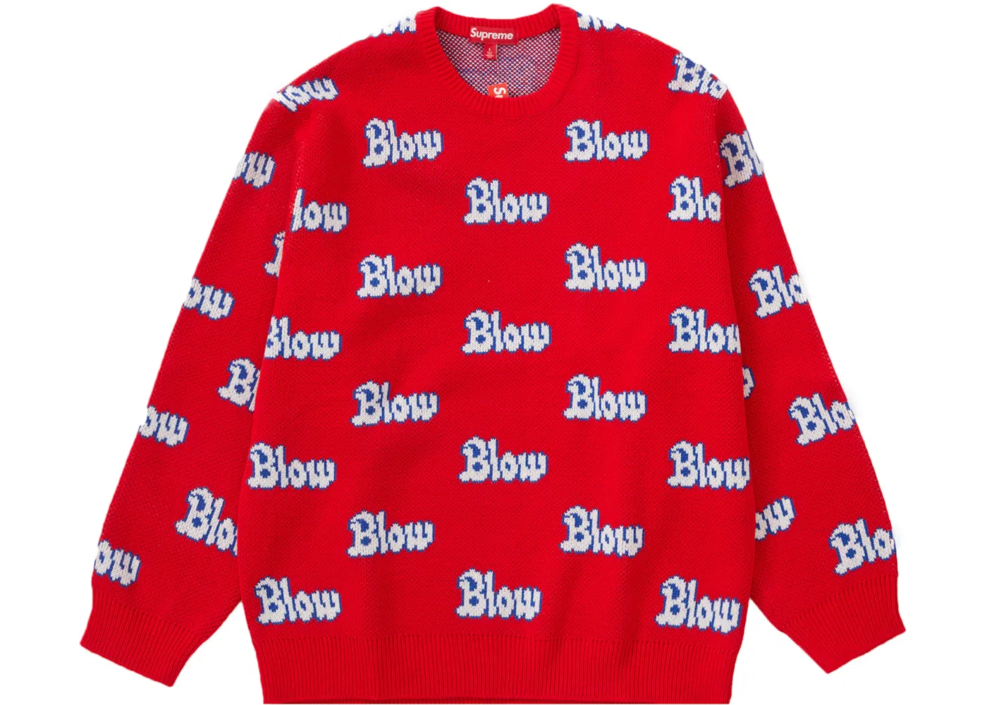 Мужской свитер с принтом Supreme Sweater, Red