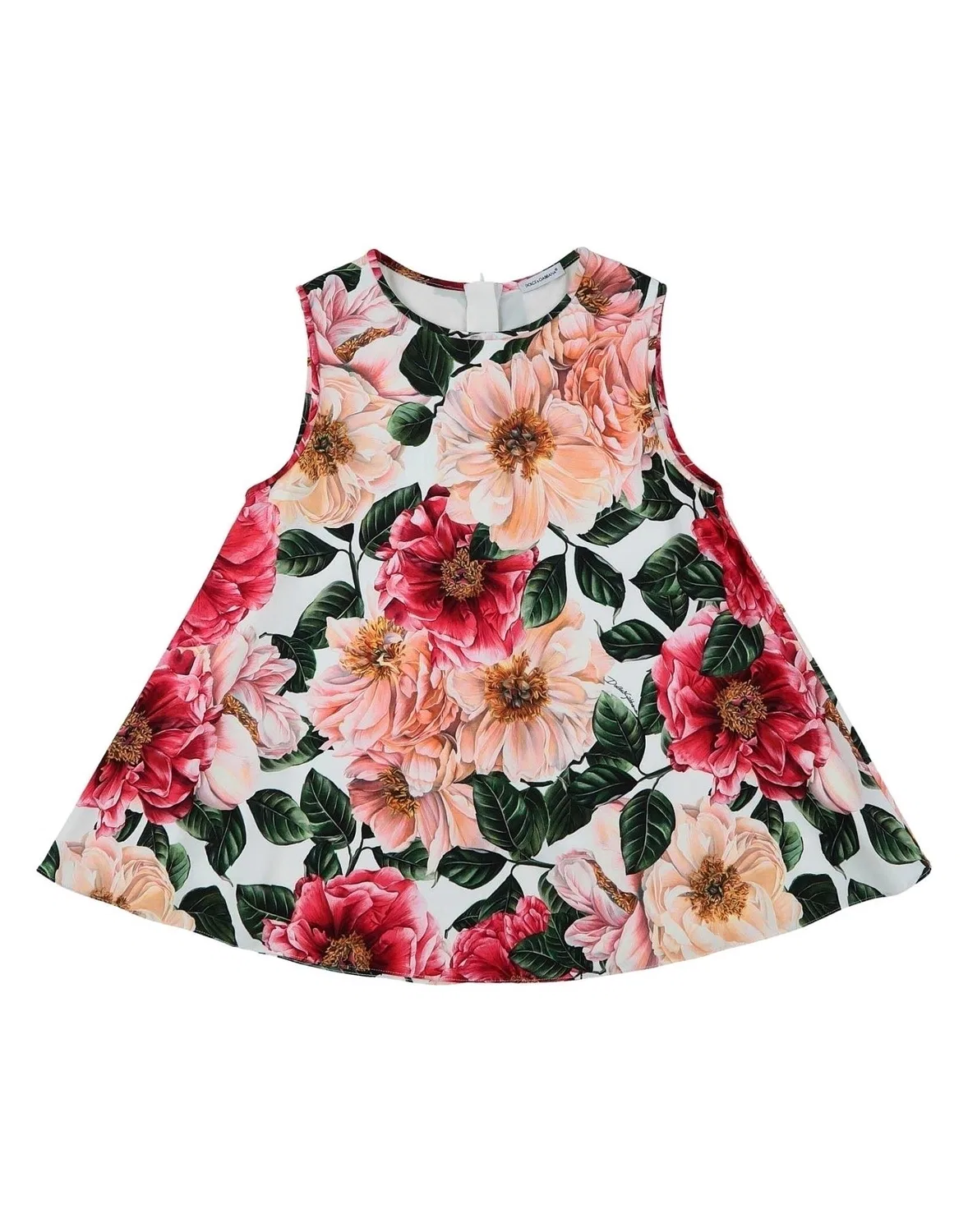 Топ из крепа с принтом Dolce&Gabbana, розовый