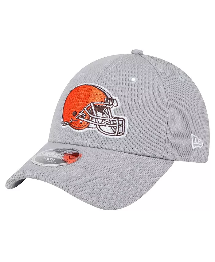 

Серая регулируемая кепка Cleveland Browns 9FORTY для больших мальчиков и девочек New Era